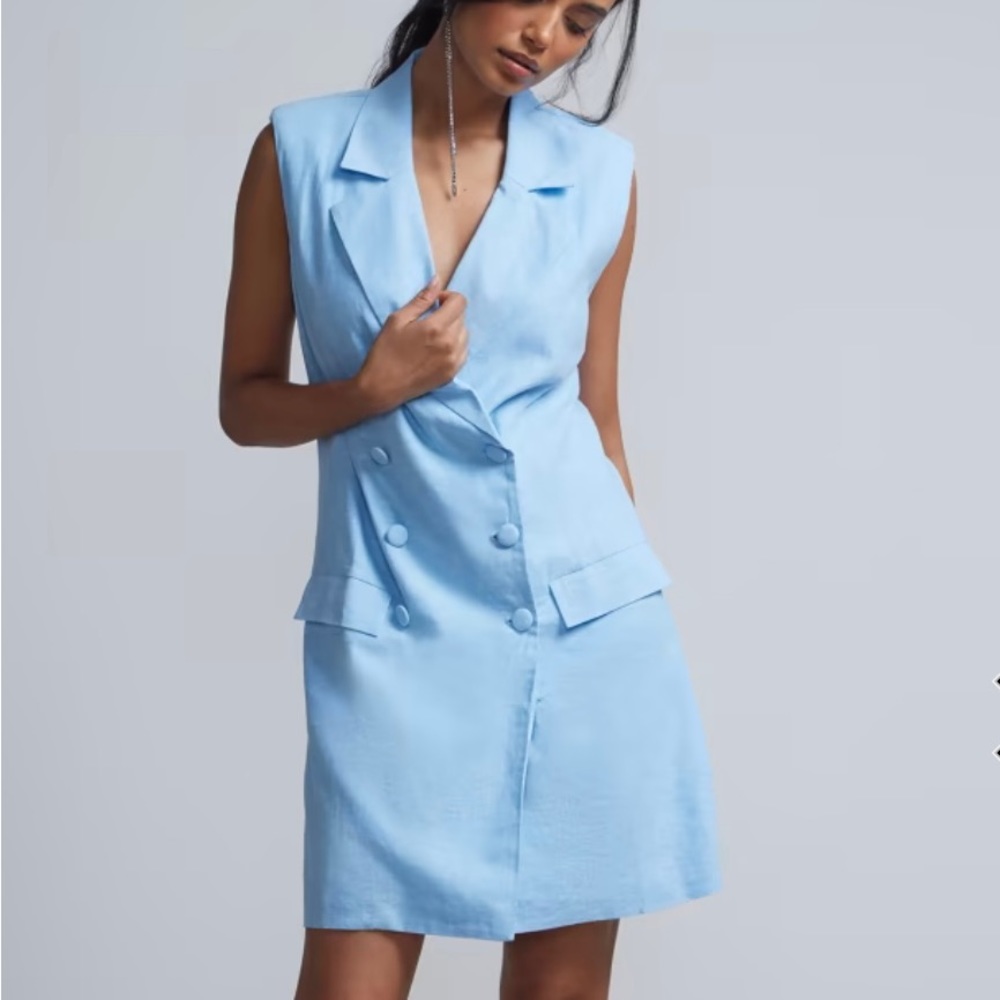 Sleeveless Blazer Dress